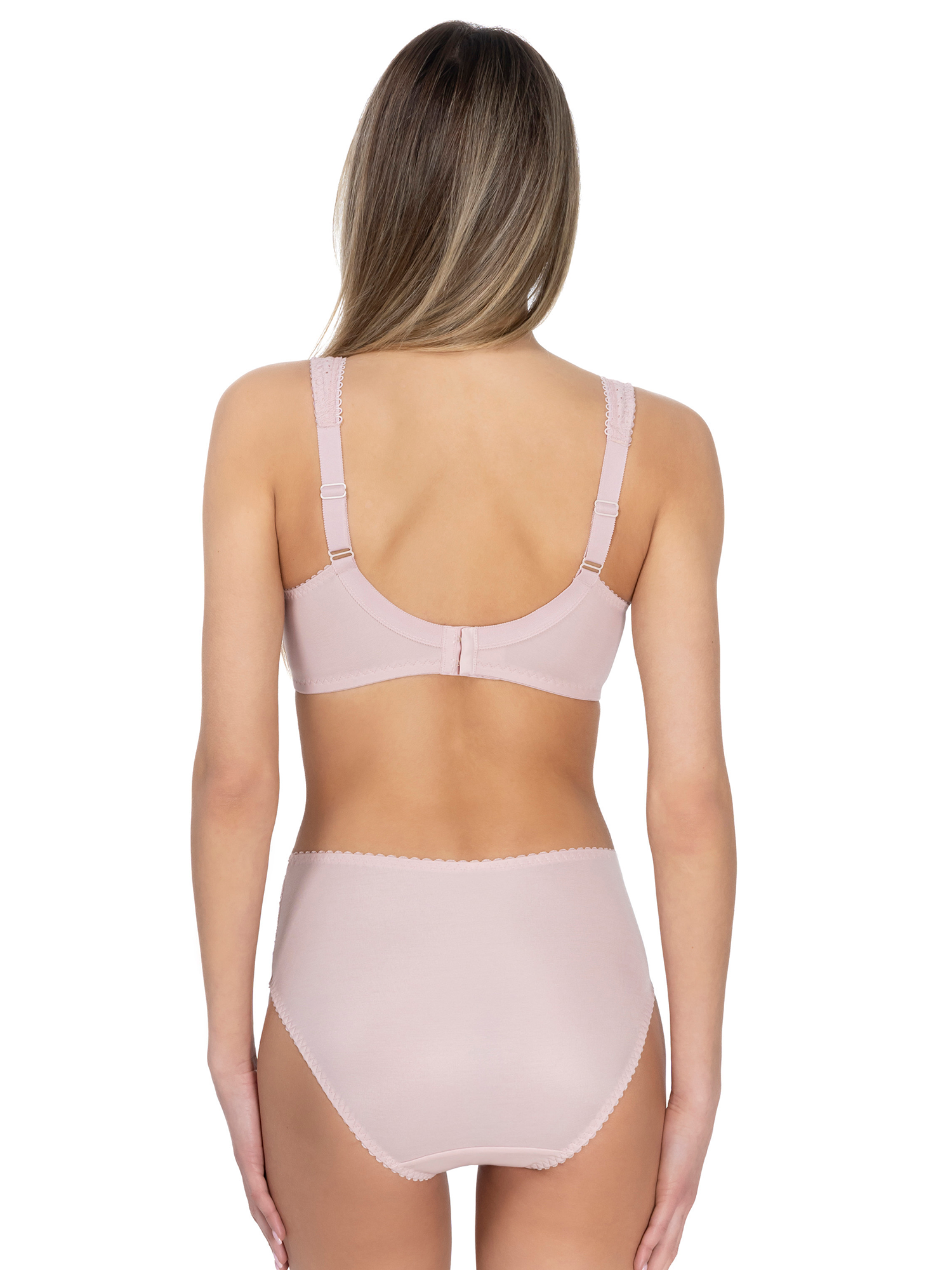 Lauma, Light Pink Non-padded Underwired Bra, On Model Back, 02131