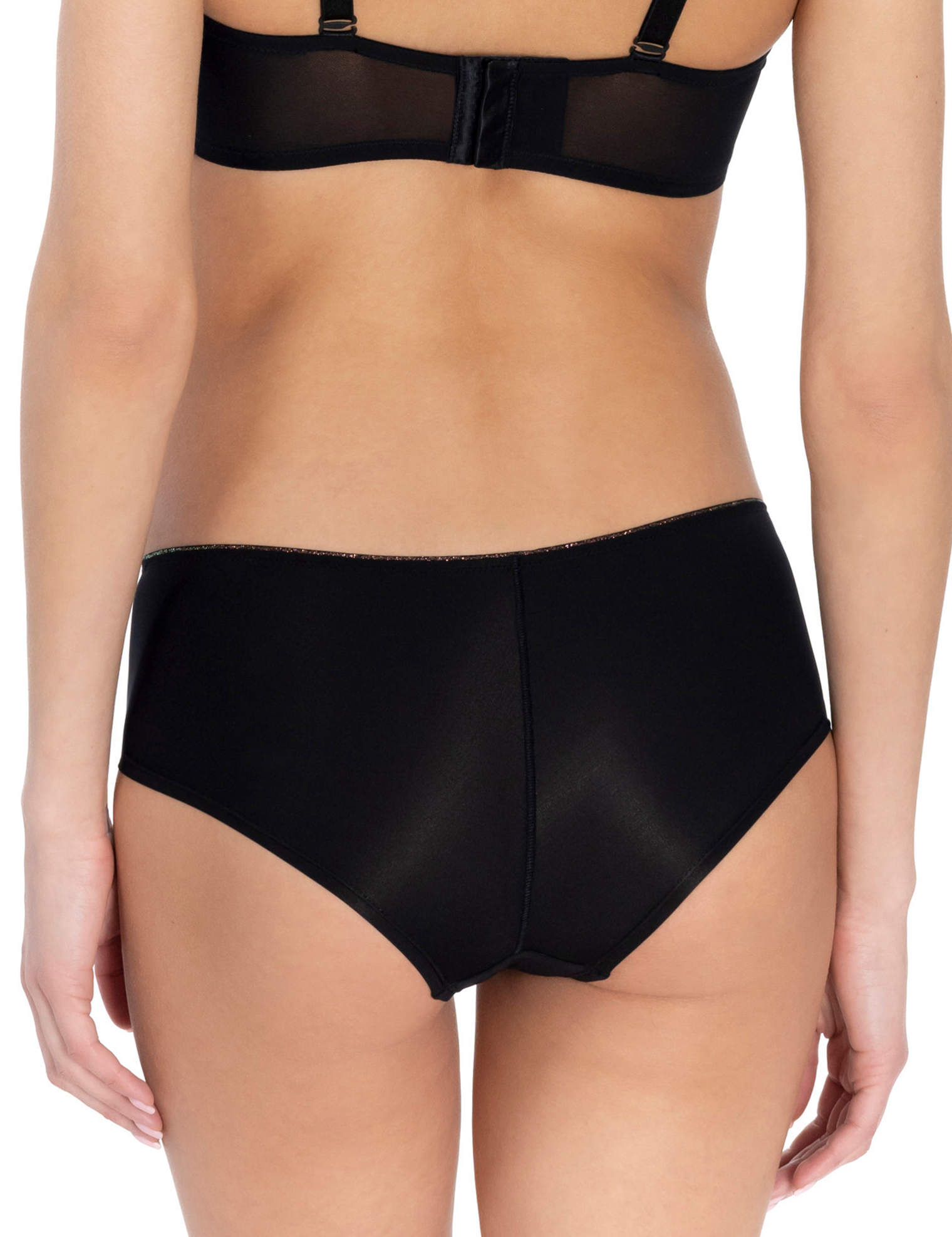Lauma, Black Shorts, On Model Back, 27L70