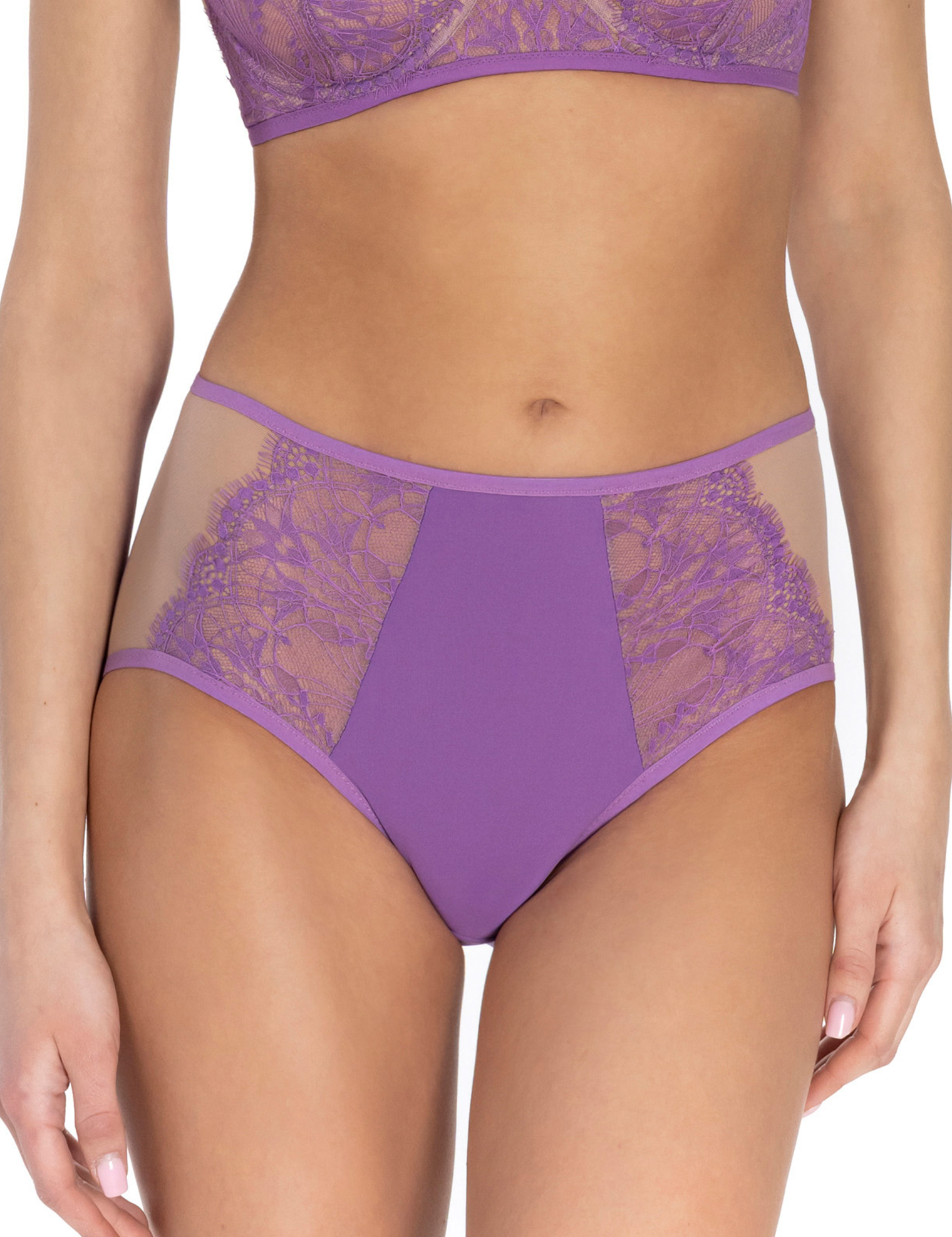 Lauma, Violet High Waist Panty, On Model Front, 28L51