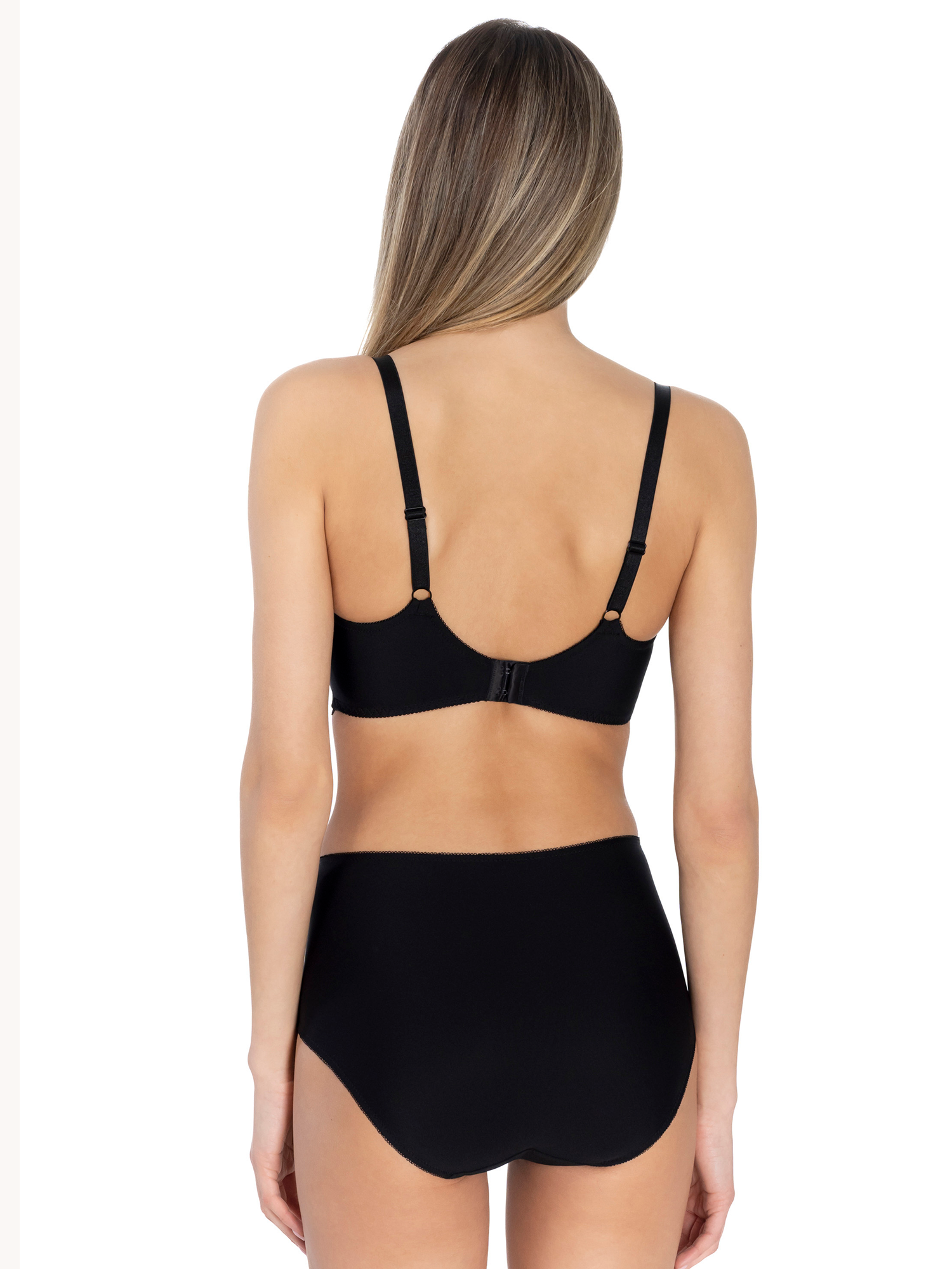 Lauma, Black High Waist Panty, On Model Back, 38L53