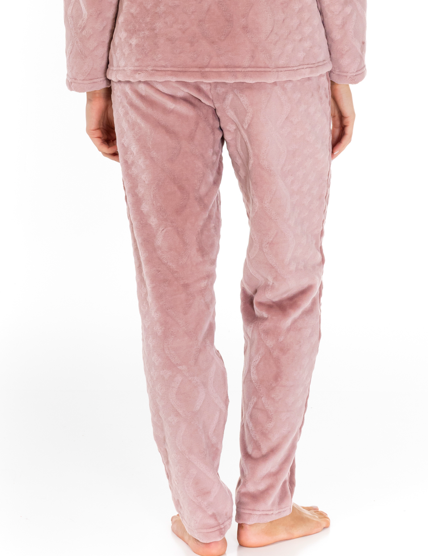 Lauma, Pink Fleece Pyjama Pants, On Model Back, 72D37 