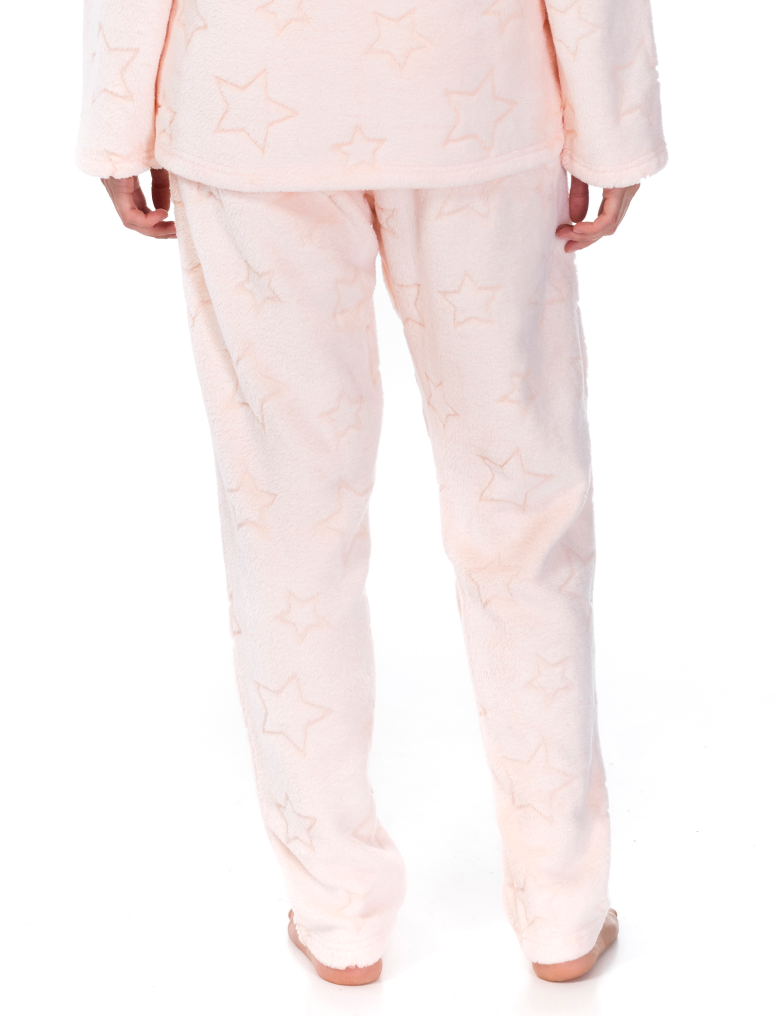 Lauma, Light Pink Fleece Pyjama Pants, On Model Back, 72D58