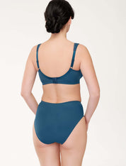 Lauma, Blue Underwired Non-padded Bra, On Model Back, 02131