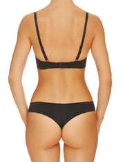 Lauma, Dark Blue Push Up Bra, On Model Back, 02H11