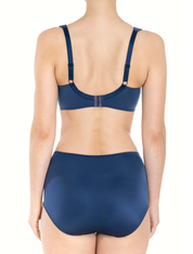 Lauma, Blue Underwired Bra, On Model Back, 14K22