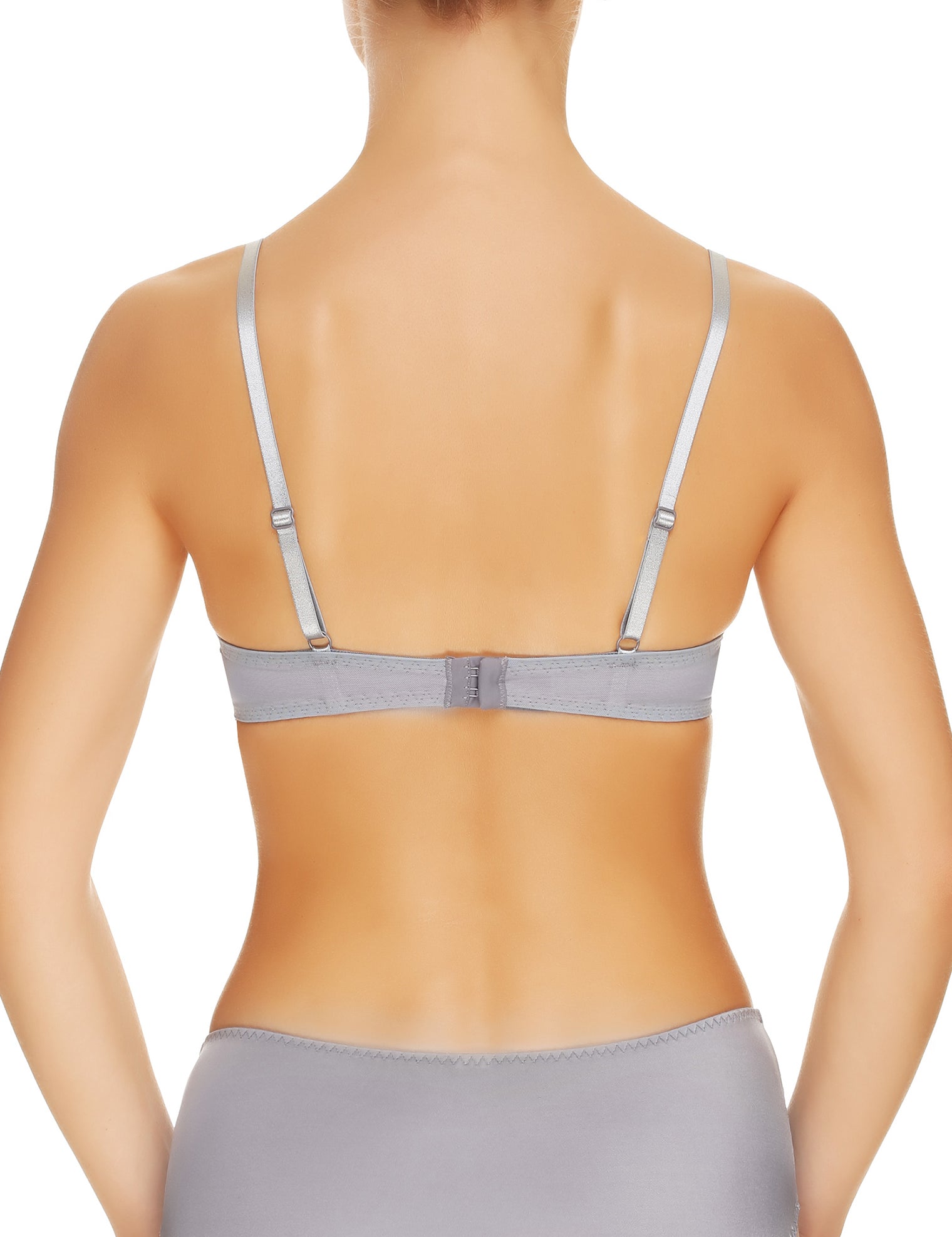 Lauma, Grey Push Up Bra, On Model Back, 17H35