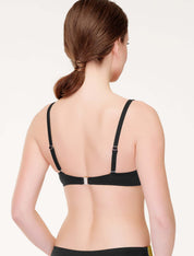 Lauma, Black Push Up Bikini Top, On Model Back, 19J35