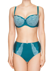 Lauma, Green High Waist Panties, On Model Front, 50H51