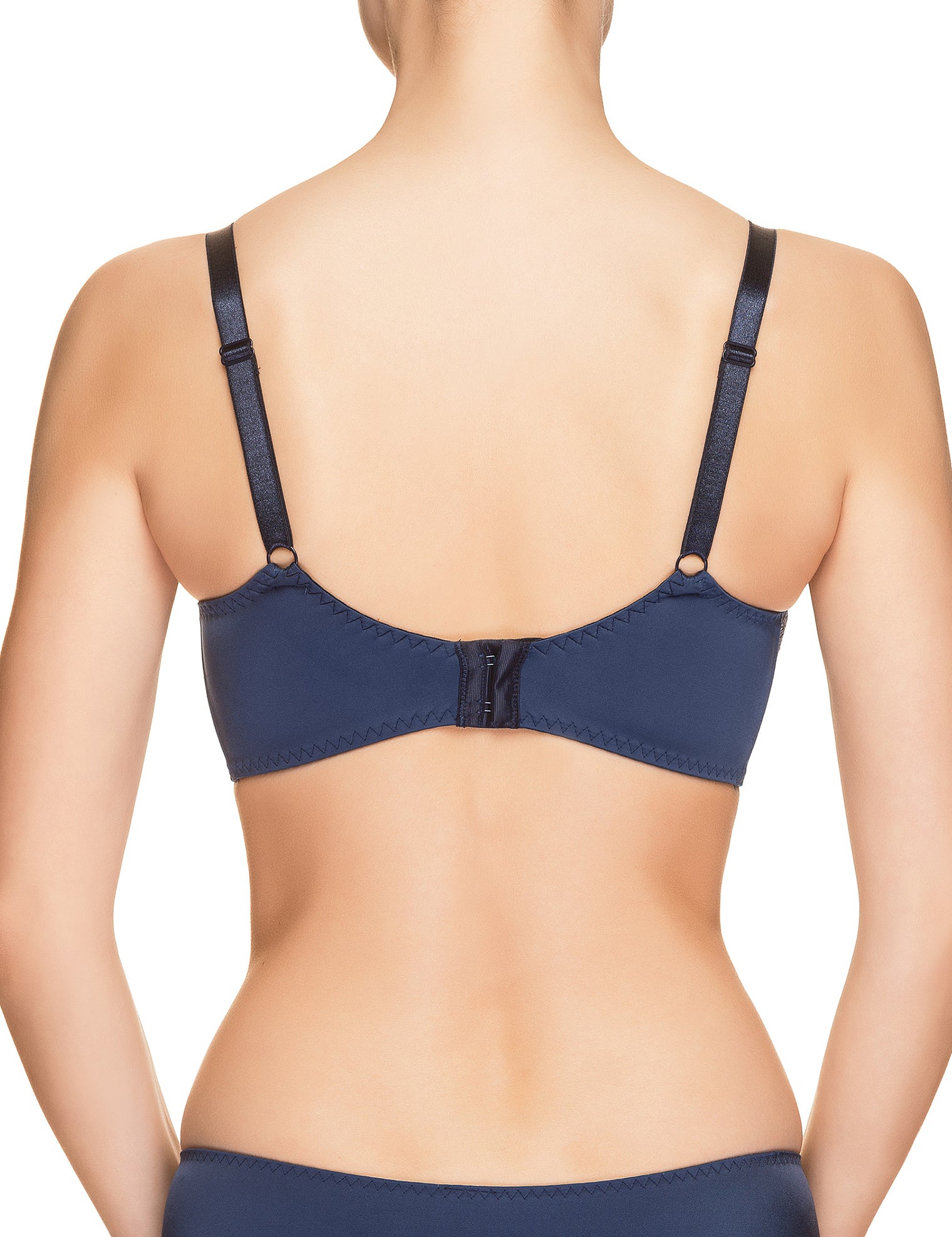 Lauma, Blue Non-padded Bra, On Model Back, 53H20