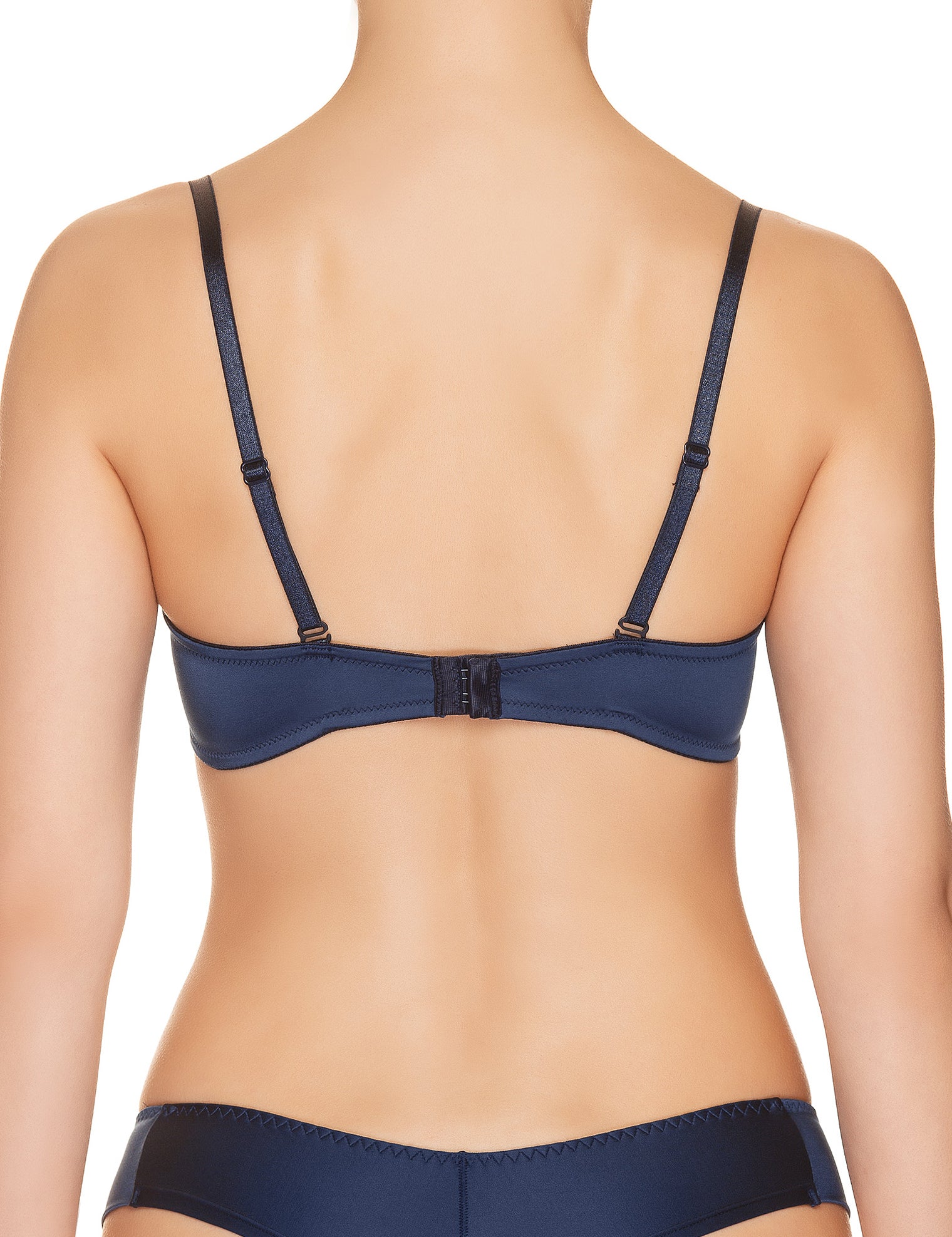 Lauma, Blue Balconette Bra, On Model Back, 53H30