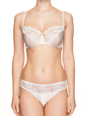 Lauma, Ivory Half-padded Bra, On Model Front, 65H40