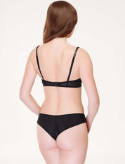 Lauma, Black String Panties, On Model Back, 70J60