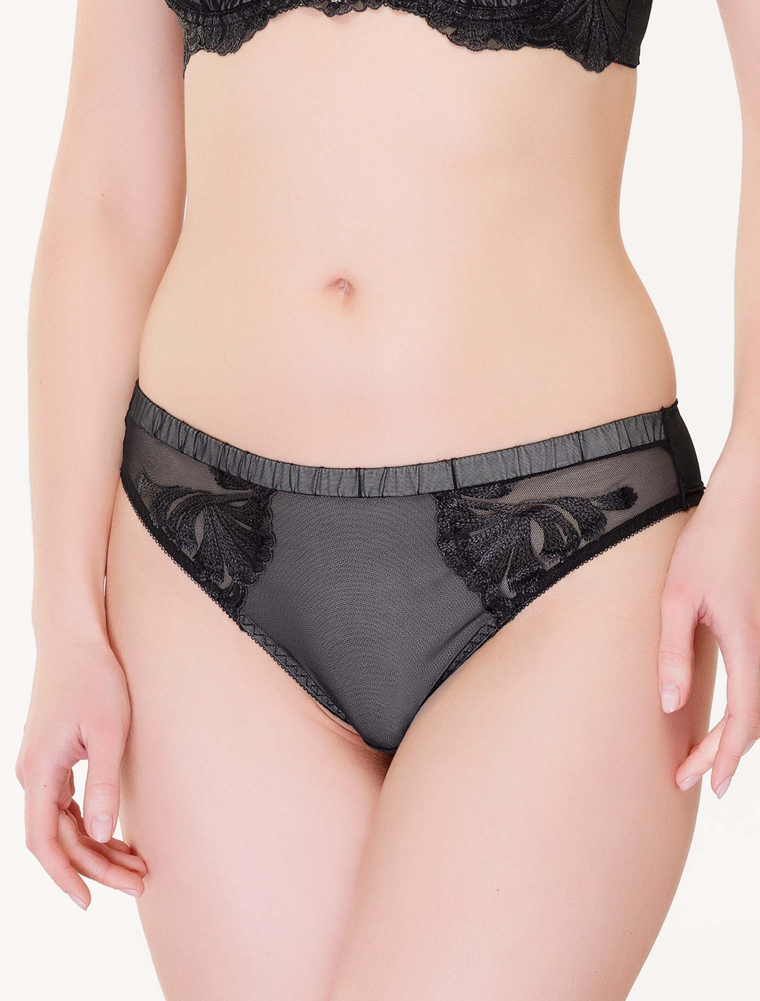 Lauma, Black String Panties, On Model Front, 70J60 