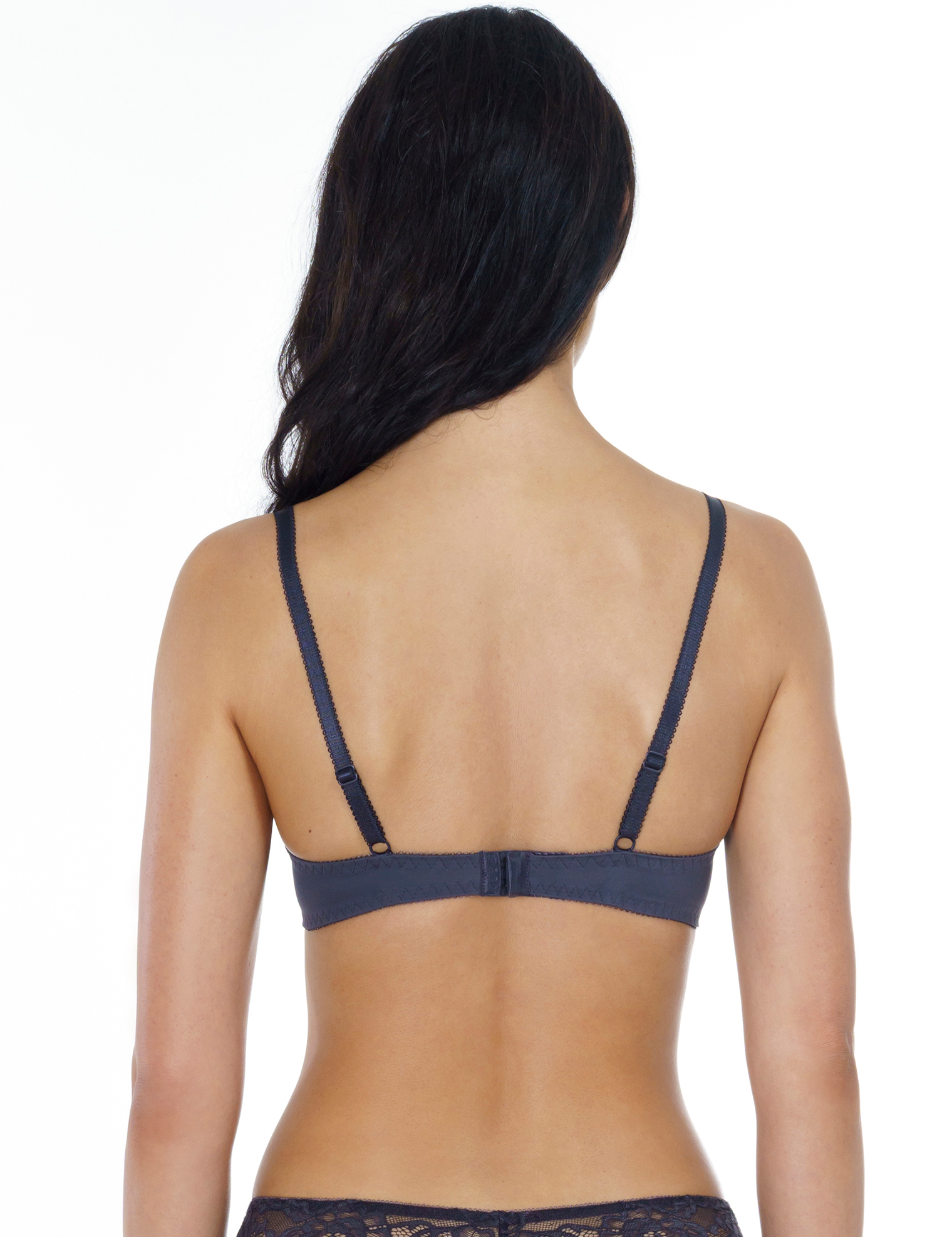 Lauma, Dark Grey Push Up Bra, On Model Back, 72F10