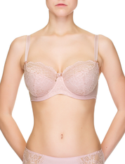 Lauma, Light Pink Non-padded Underwired Bra, On Model Front, 72F20