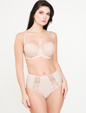 Lauma, Beige High Waist Panties, On Model Front, 72F51
