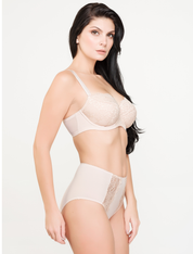 Lauma, Beige High Waist Panties, On Model Side, 72F51