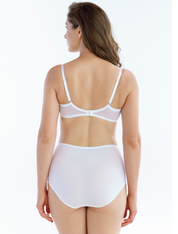 Lauma, White High Waist Panties, On Model Back, 72F51
