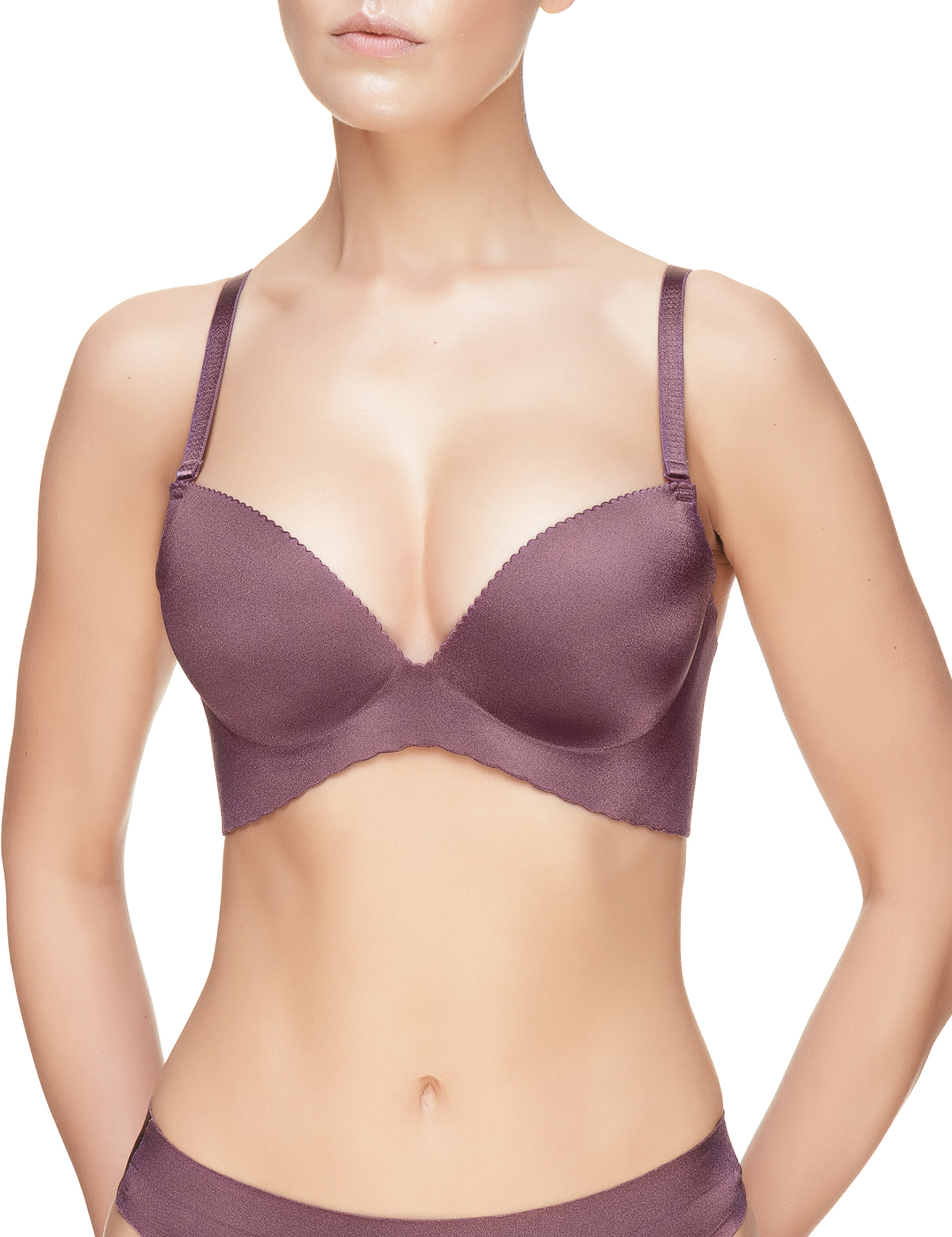Invisible Seamless Wireless One Piece Push-Up T-Shirt Bra
