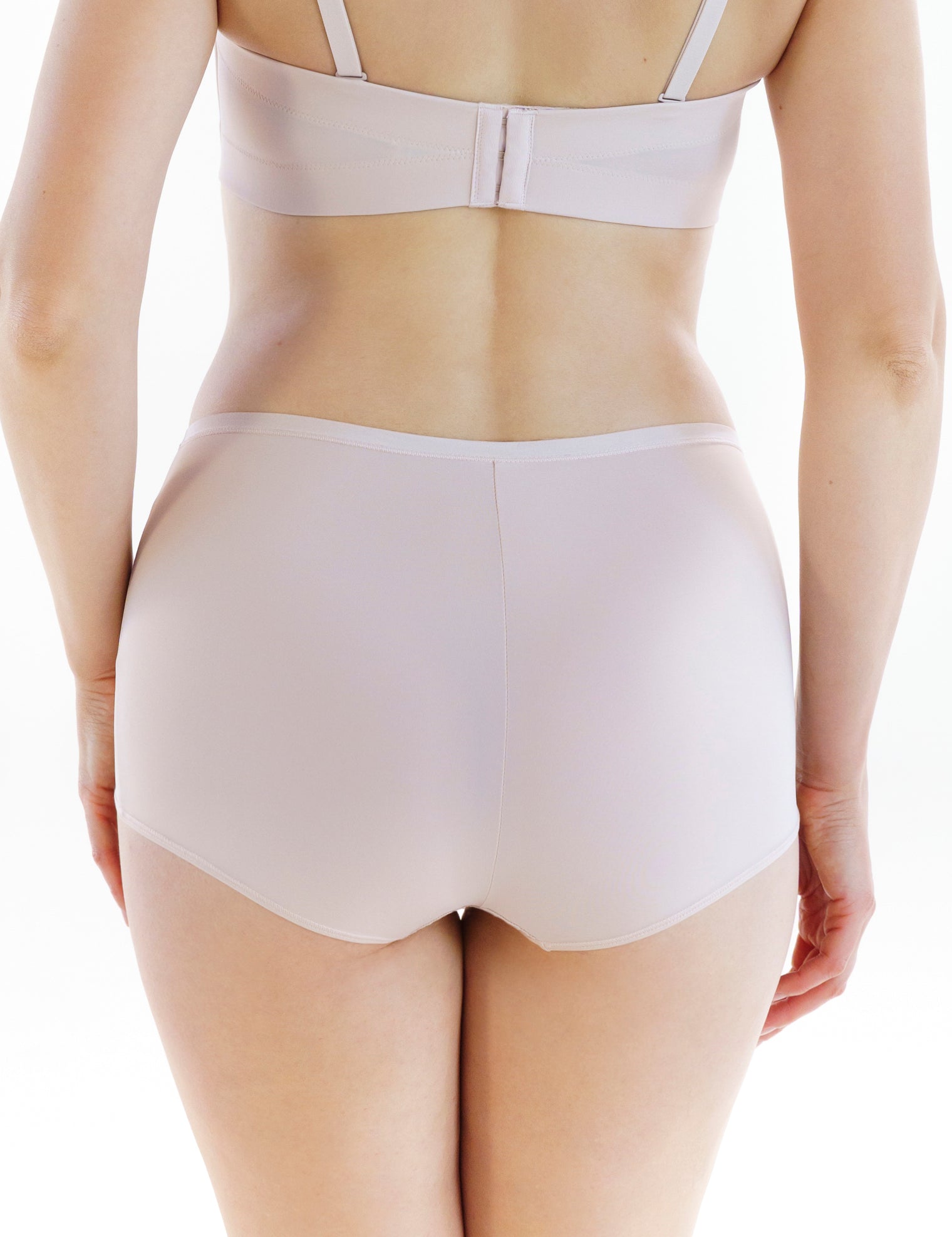 Lauma, Nude Cotton High Waist Panties, On Model Back, 93J51