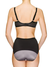 Lauma, Black Underwired Bra, On Model Back, 97H20